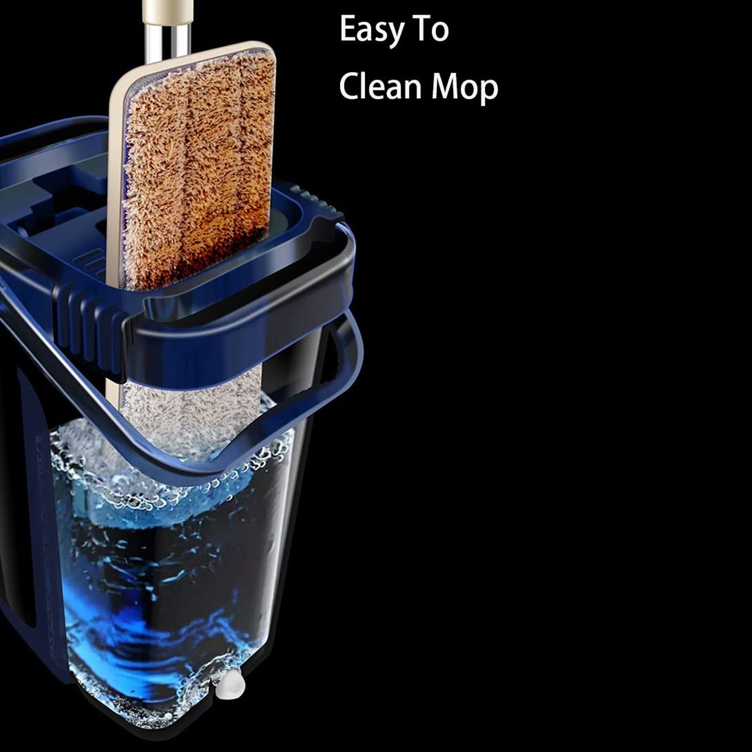 Hands-free scratch cleaning mop with self-cleaning function. Hands-free scratch cleaning mop with self-cleaning function.